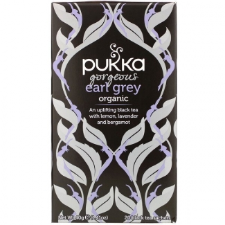 Чорний чай Pukka Herbs, Organic Gorgeous Earl Grey, 20 Black Tea Sachets,  40 грамм фото №1