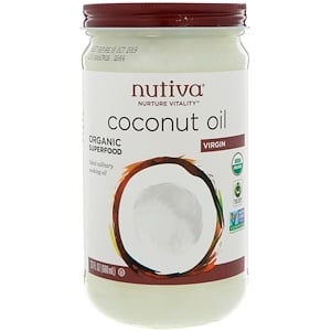 Органическое кокосовое масло, первого отжима, Nutiva 680 мл Nutiva фото №1