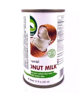 Натуральное кокосовое молоко 165 мл фото №1
