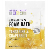 Пена-ароматерапия для ванн, освежающий мандарин и грейпфрут, 70.9 граммAura Cacia 