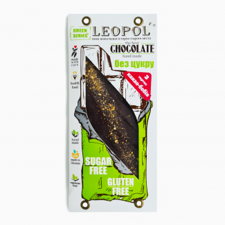 Шоколад с какао без сахара "Чорний" 75 грамм фото №1