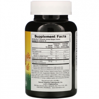 Жевательный витамин C для детей, 90 таблеток в форме животных, Natures Plus Nature's Plus фото №2