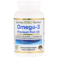 Рыбий жир высшего качества Омега-3, 100 капсулCalifornia Gold Nutrition 