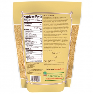 Органические цельные золотые семена льна 368 грамм Bob's Red Mill фото №2