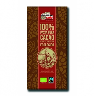Шоколад черный органический без сахара 100% какао, 100 грамм фото №1