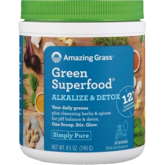 Amazing Grass Green Superfood Alkalize&Detox, Детокс 30 порций фото №1