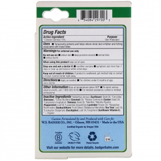 Органический бальзам после укусов насекомых 17 грамм Badger Company фото №2
