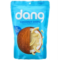 Lightly Salted Coconut Chips, натуральные подсоленные кокосовые чипсы. 90 грамм.