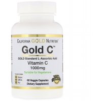 Витамин С Gold 1000 мг, 60 капсулCalifornia Gold Nutrition 