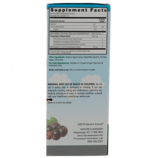 Бузина для иммунитета детям Sambucus Kid's Formula, 120 мл Nature's Answer фото №2