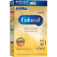Infant Formula Milk-based Powder with Iron Детская молочная смесь с железом для детей от 0 до 12 месяцев, 942 грамма (2 х 471 гр)Enfamil  