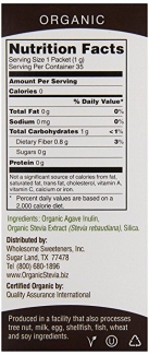 Organic Stevia Органическая стевия, 75 пакетиков Wholesome Sweeteners фото №3