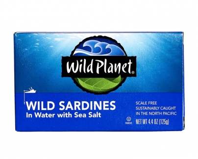 Натуральные сардины, с морской солью, 125 грамм фото №1