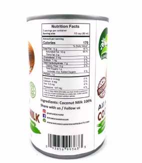 Натуральное кокосовое молоко 400 мл Nature's Charm фото №2