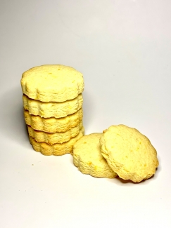 Натуральное песочное печенье с апельсином, без глютена и сахара, 100 грамм фото №1