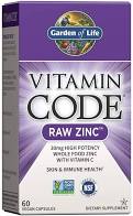Сырой цинк с витамином С, Vitamin Code, raw zinc, 60 