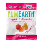 Органические фруктовые снеки, тропические фрукты, YumEarth, 19.8 грамм