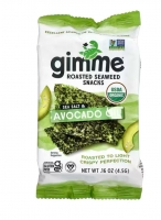 Натуральные  снеки (чипсы) с морскими водорослями, морская соль и масло авокадо  4,5 грм