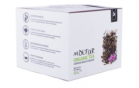 Чай черный кипрейный карпатский. Органик. 50 г Molfar фото №2