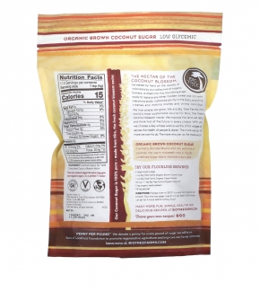 Органический коричневый кокосовый сахар,  454 г Big Tree Farms  фото №2