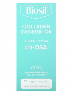 BioSil (Биосил) улучшенный источник коллагена, 30 вегетарианских капсул Natural Factors фото №2